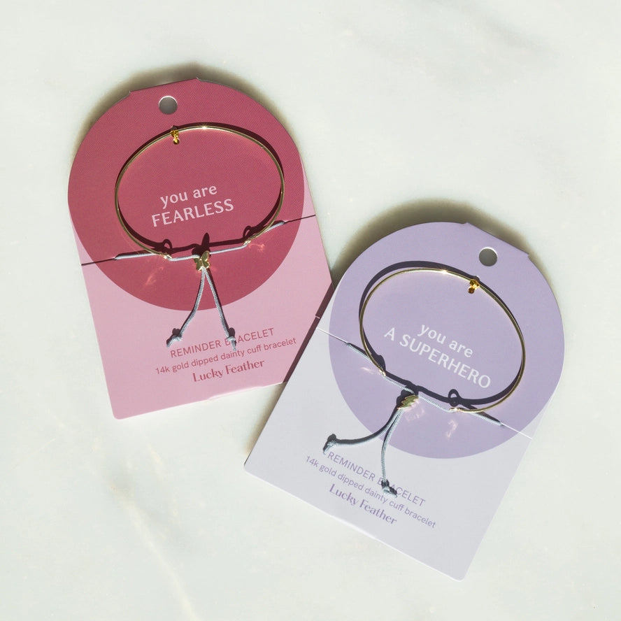 Lucky Feather Reminder Bracelets