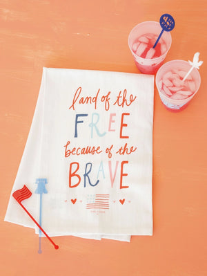Land of the Free Kitchen Towel