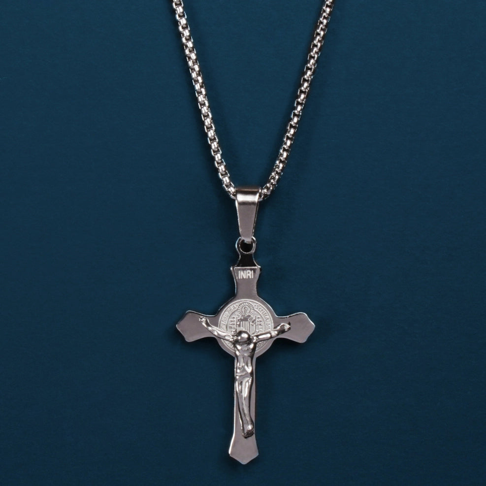 Mens Crucifix Cross Necklace