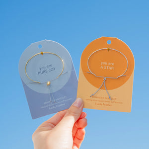 Lucky Feather Reminder Bracelets