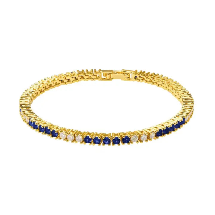Sahira  Josephine Sapphire Tennis Bracelet