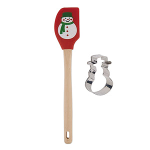 Christmas Spatula and Cookie Cutter Gift Set