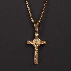 Mens Crucifix Cross Necklace