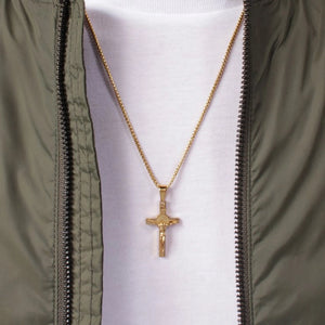 Mens Crucifix Cross Necklace