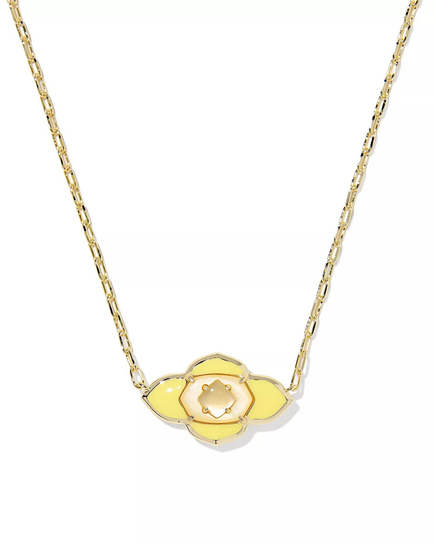 Kendra Scott Abbie Medallion Gold Pendant Necklace