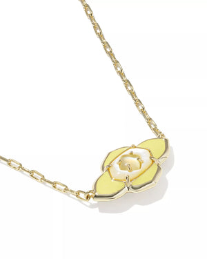 Kendra Scott Abbie Medallion Gold Pendant Necklace