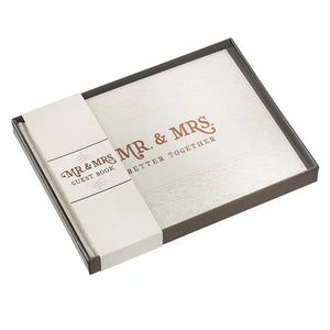 Guest Book White/Gold Mr. & Mrs. Better Together