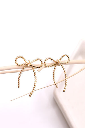 Delicate Bow Stud Earring