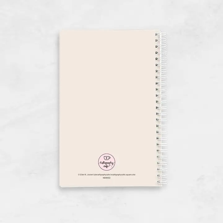 E Calligraphy Cafe Notebook