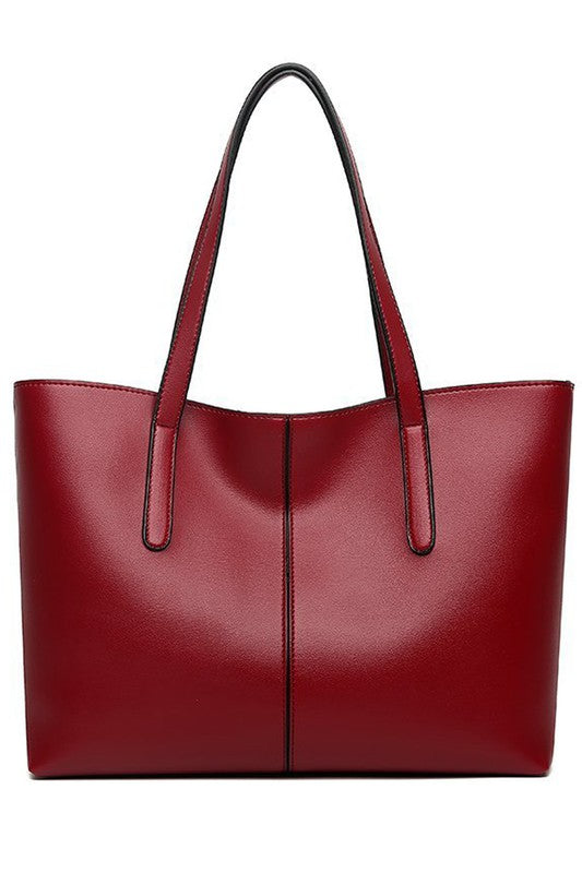 Textured Retro Shoulder Tote Bag
