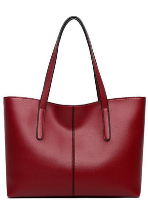 Textured Retro Shoulder Tote Bag