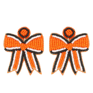 Beaded Ribbon Earring