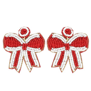 Beaded Ribbon Earring