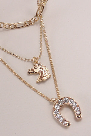 Layered Horseshoe Necklace