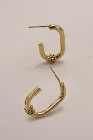 18K U Shape Tarnish Free Hoops