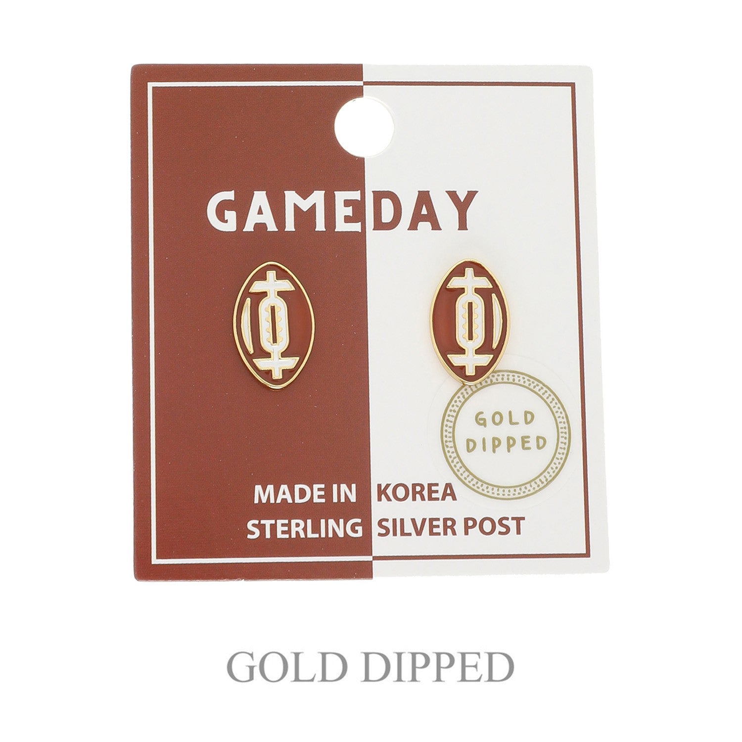 Football Stud Earrings