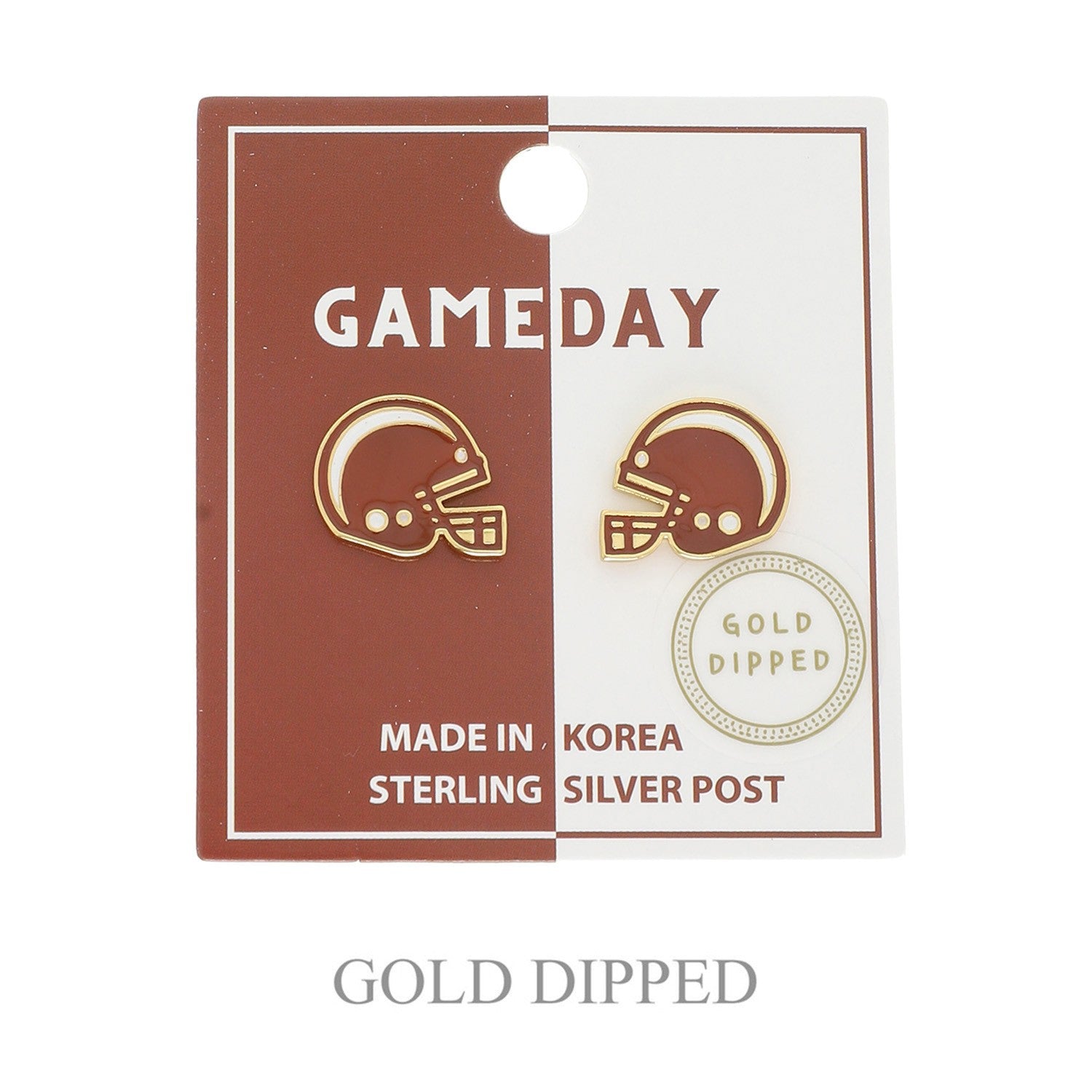 Football Helmet Stud Earring