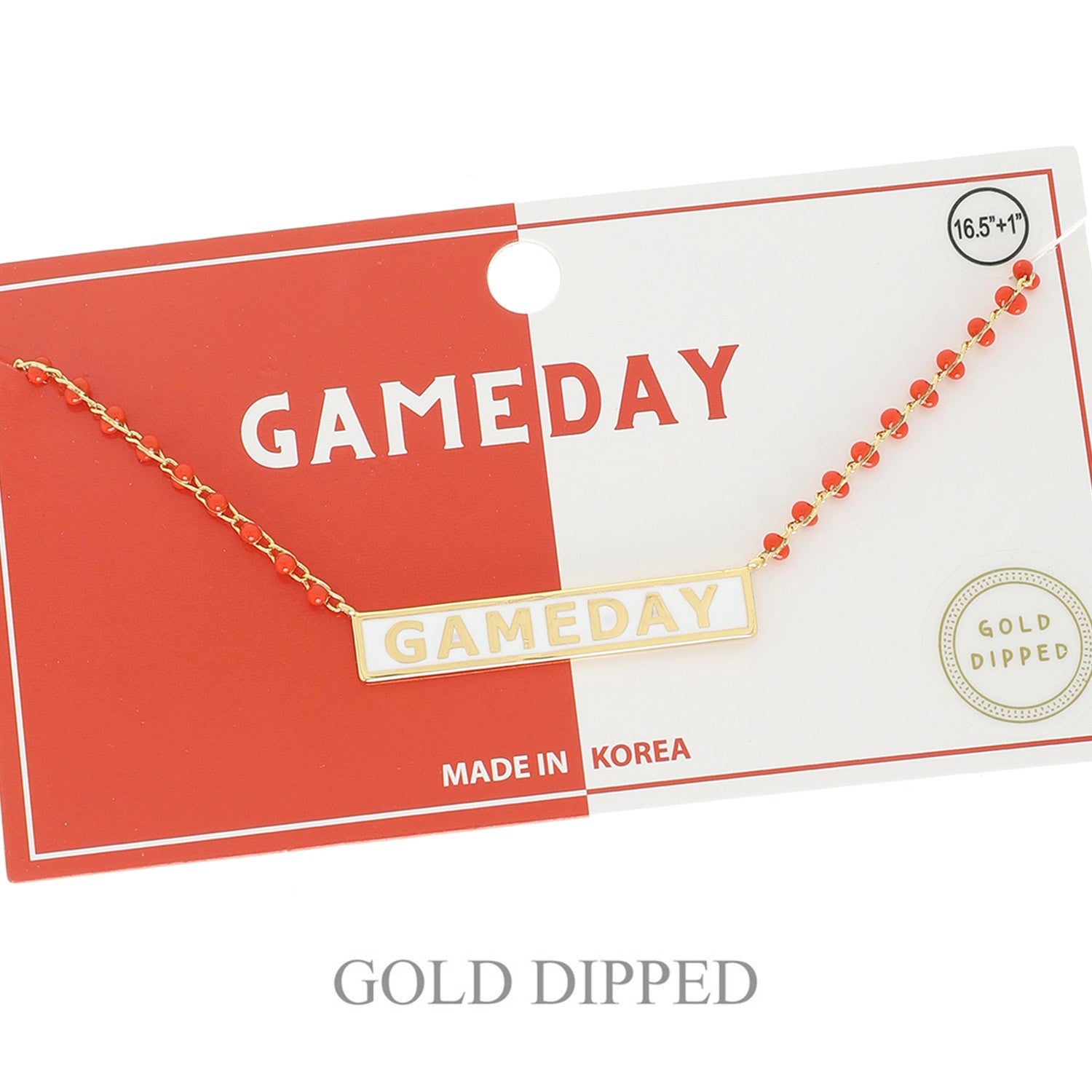 Gameday Charm Beaded Necklace