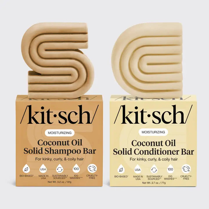Kitsch Coconut Oil Shampoo & Conditioner Bar Combo