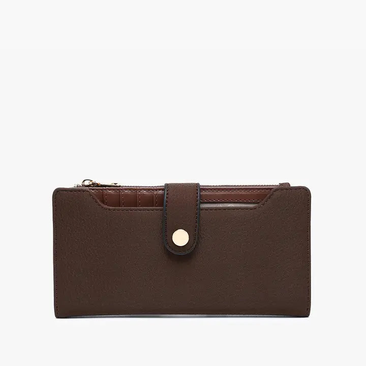 Jen & Co Violet Fold-Out Wallet w/ Card Slot
