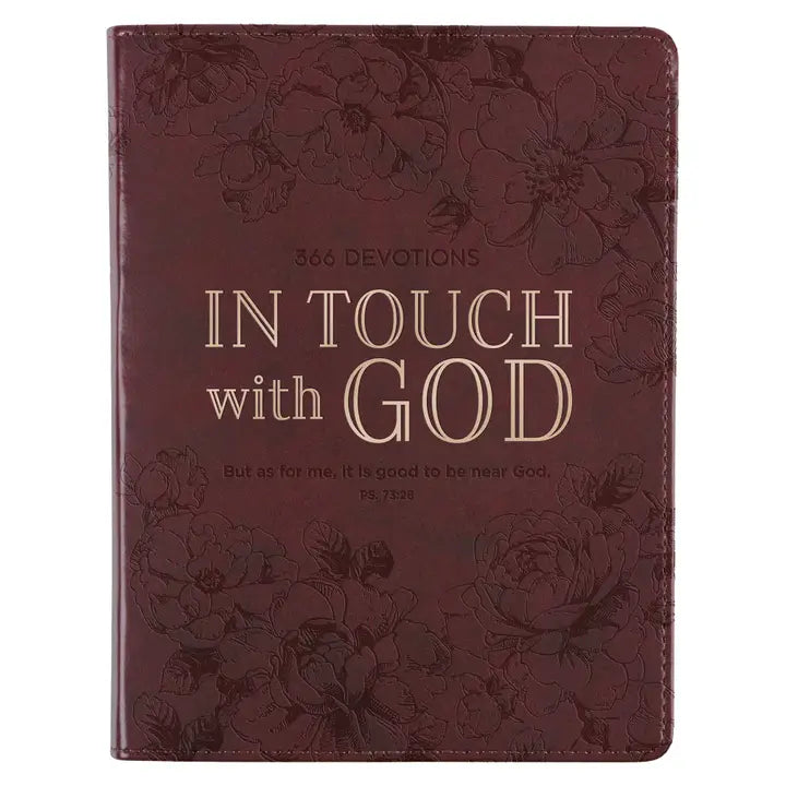In Touch With God Faux Leather Devotional