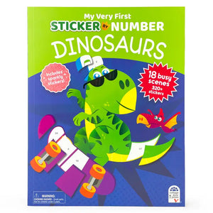 Dinosaurs Stick By Number Activity Book