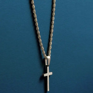 Waterproof Silver Cross Necklace