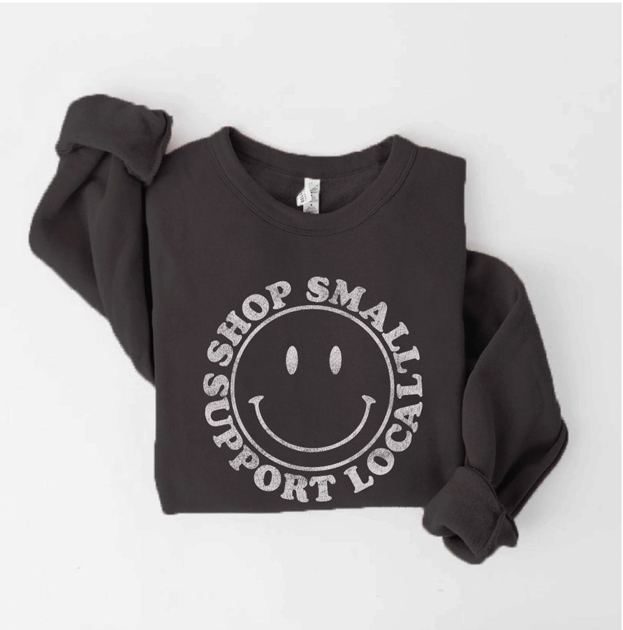 Shop Small Support Local Crewneck Sweatshirt