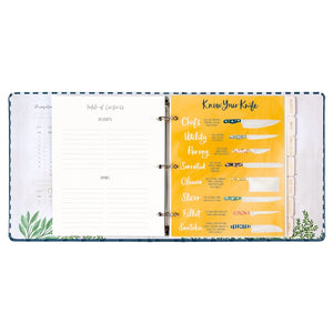 Navy Gingham Petite Recipe Binder