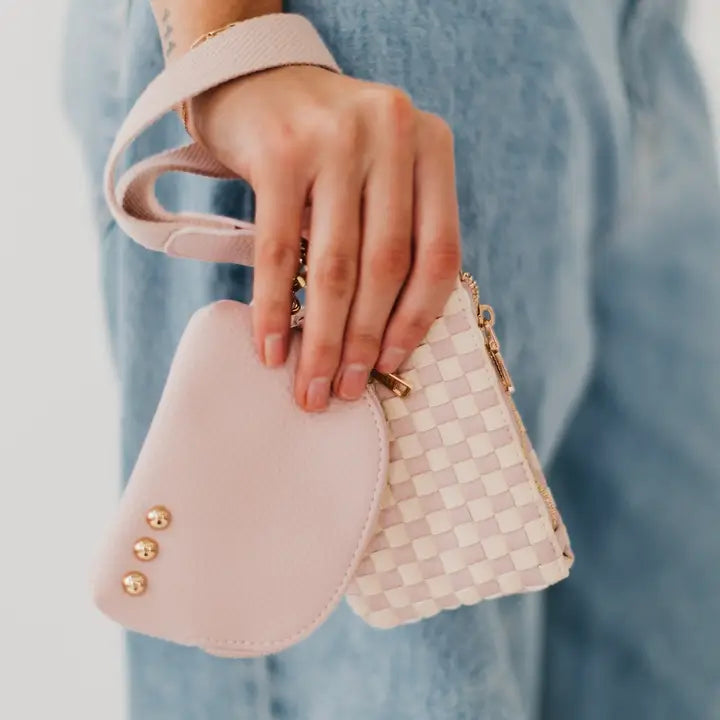 Wonderlust Woven Dual Pouch Wristlet
