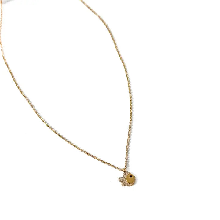 Pretty Simple Goldie Fish Necklace