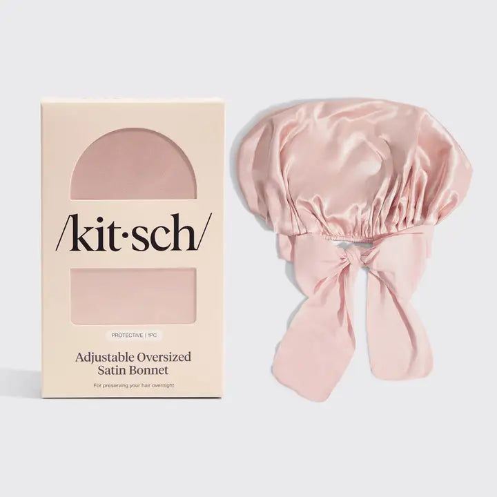Kitsch Adjustable Oversized Satin Bonnet