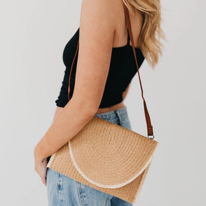Turks & Caicos Rattan Crossbody Clutch