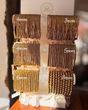 Lotus Classic Gold Ball Bracelet