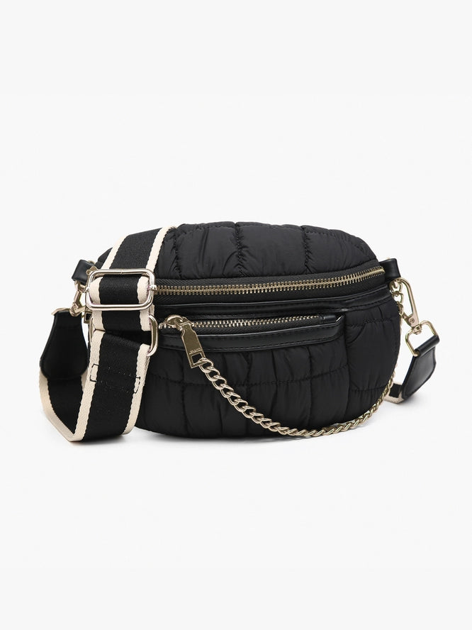 Jen & Co Mabel Quilted Nylon Belt Bag