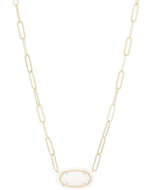 Kendra Scott Elisa Enamel Paperclip Necklace