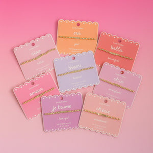 Lucky Feather Love Language Bracelets