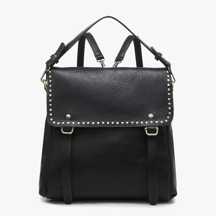 Jen & Co Indigo Backpack w/ Studded Details