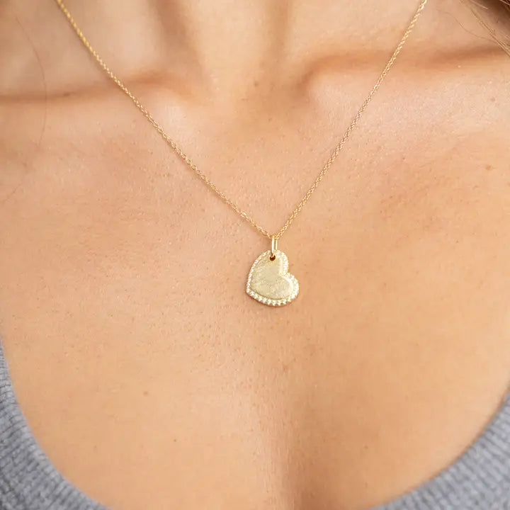 Sahira Megan Cz Heart Necklace
