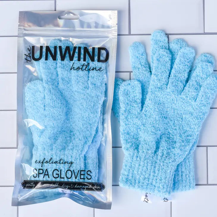 Unwind Exfoliating Spa Gloves