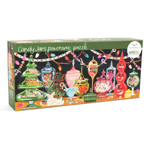 Candy Jars 400 Piece Panoramic Holiday Jigsaw Puzzle