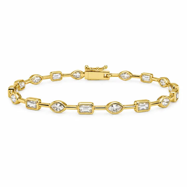 Sahira Serena Bezel Tennis Bracelet