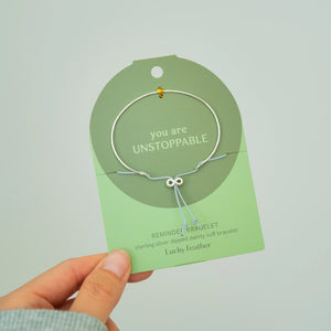 Lucky Feather Reminder Bracelets