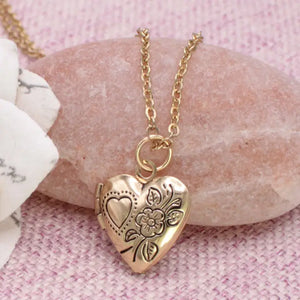 Zad Little Love Gold Heart Locket Necklace