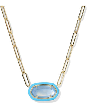 Kendra Scott Elisa Enamel Paperclip Necklace