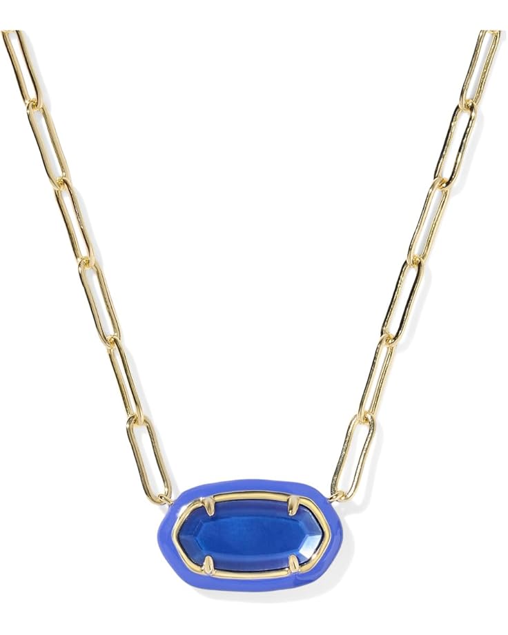 Kendra Scott Elisa Enamel Paperclip Necklace