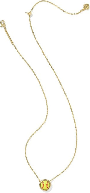 Kendra Scott Softball Pendant Necklace