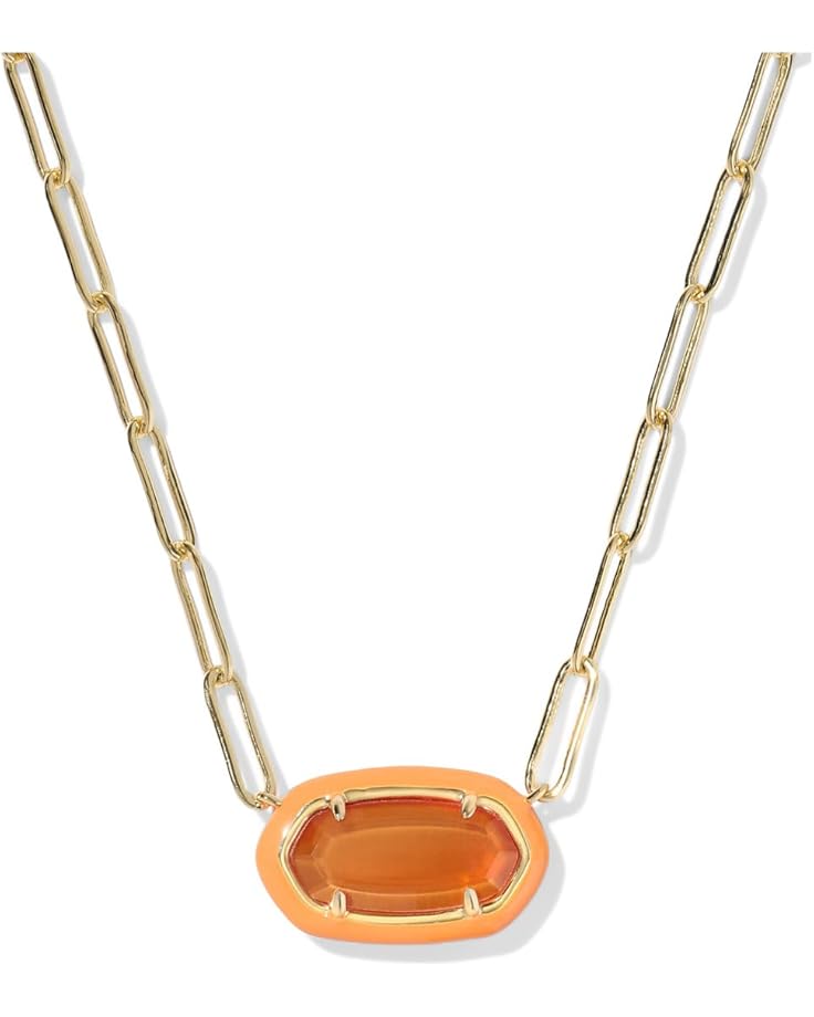 Kendra Scott Elisa Enamel Paperclip Necklace