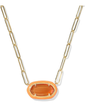Kendra Scott Elisa Enamel Paperclip Necklace