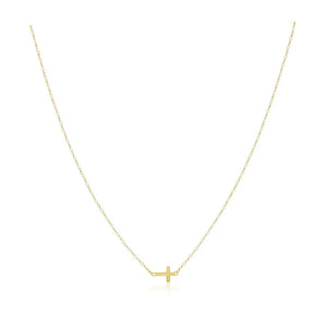 Sahira Elsa Side Cross Necklace